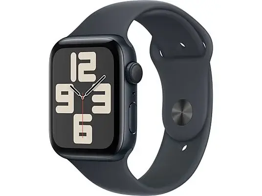 Apple Watch SE GPS 44mm Midnight Aluminium Case with Midnight Sport Band - S/M