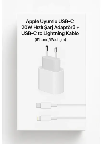Apple 20W Usb-C Iphone 11 12 13 14 15 16 Pro Max Tüm Modellere Uyumlu Hızlı Şarj Aleti Adaptörü Başlık